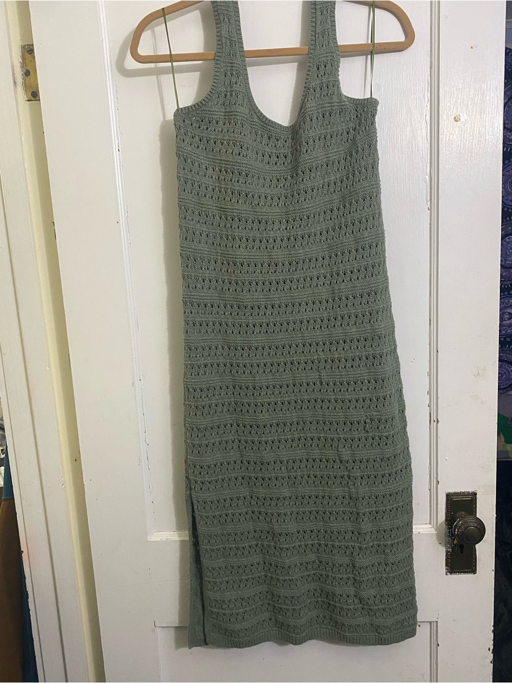Old Navy Olive Green Open-Knit Tank